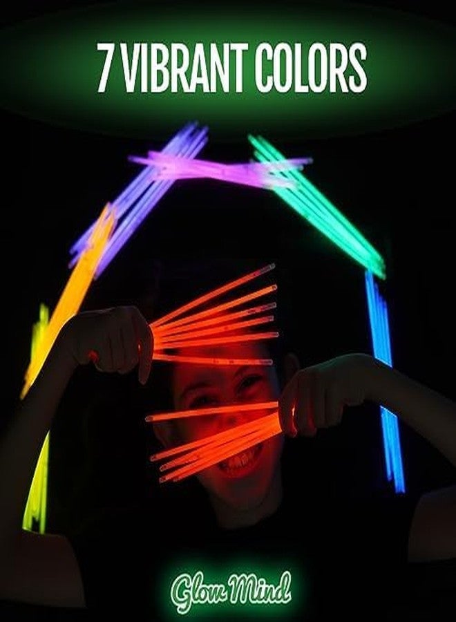 VRB DecTM Glow In The Dark Neon Bands With Connector | Neon Bands & Glow Sticks For Party (200 Pcs) - Image 3